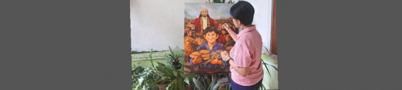 Dari Kanvas ke Panggung Musik, Debrin Menyanyikan Semangat Hidup
